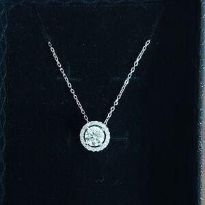 1 Carat Moissanite Sterling Silver Necklace